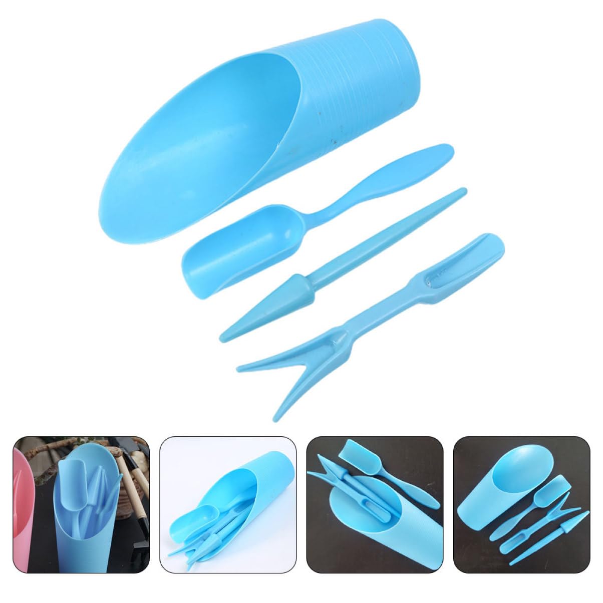 Gardening Tools Shovel - 4 개/대, 플라스틱 내구성 양동이 삽