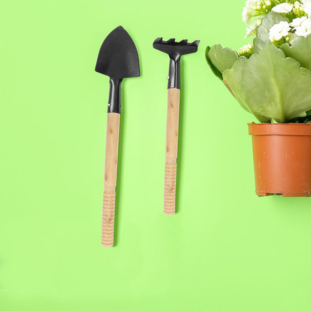 Gardening Tools Shovel - 5종 정원 도구 손잡이 세트, 나무