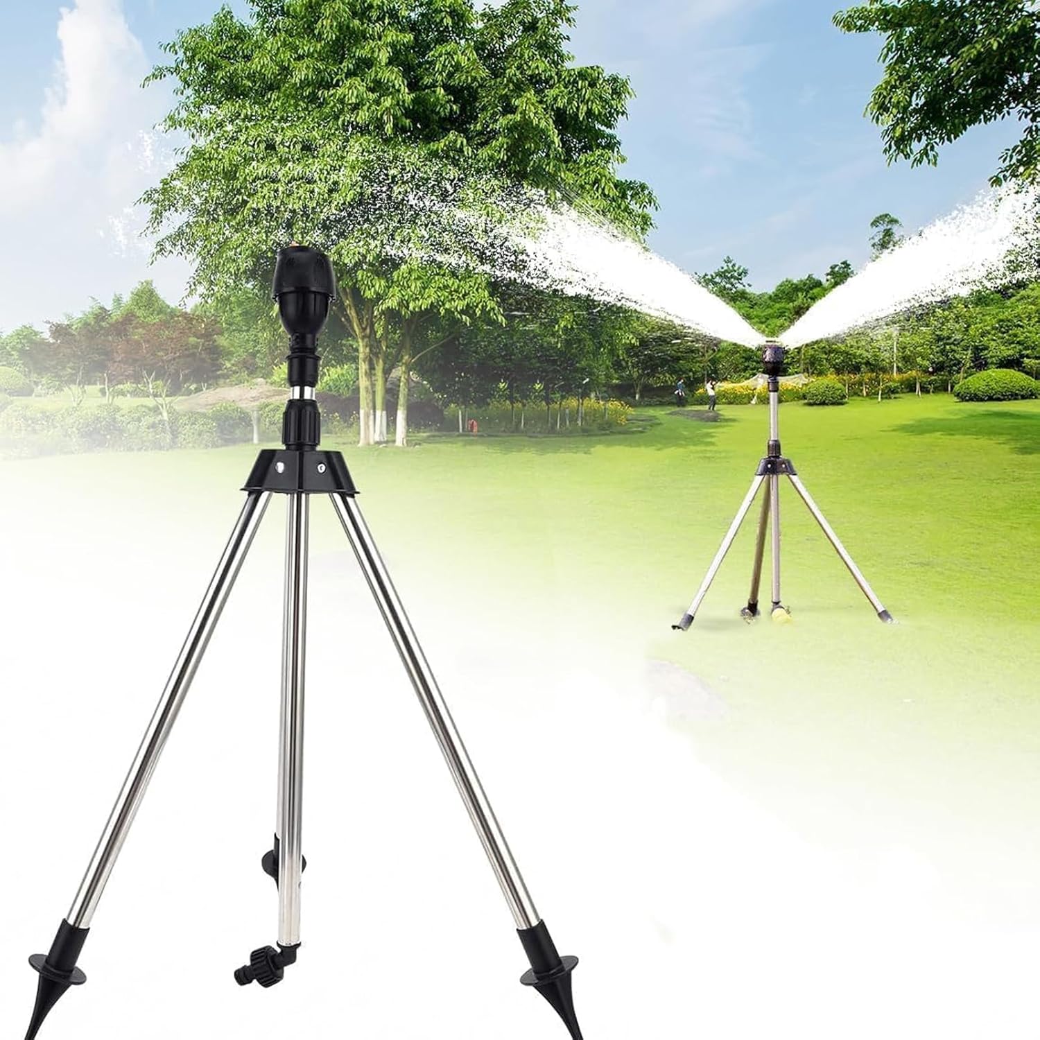 Gardening Tools Australia - 360도 회전식 정원 자동 스프링클러 스테인리스