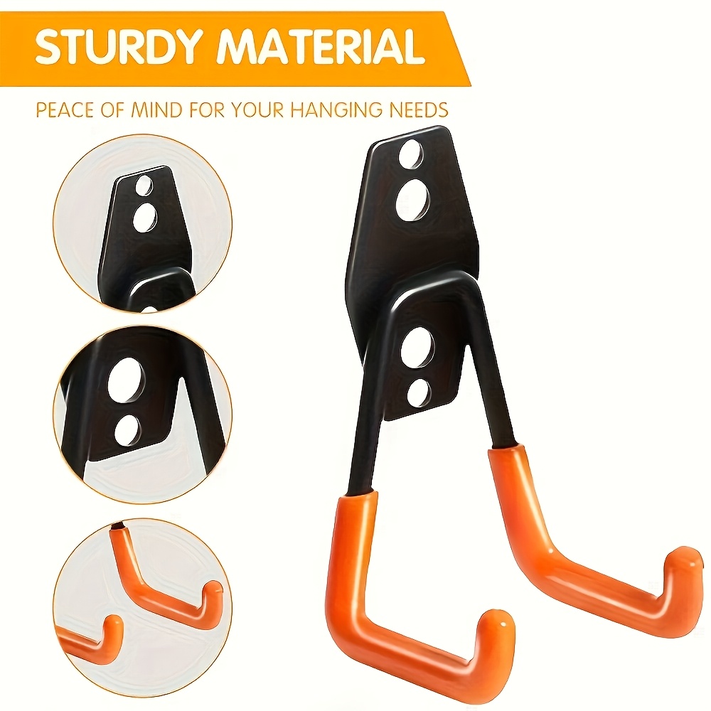 Gardening Tools Heavy Duty - 1개의 고하중 강철 차고 벽걸이 후크,