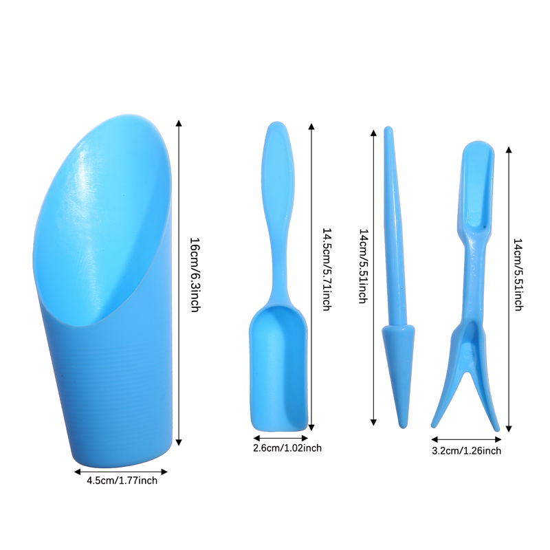 4개/세트 플라스틱 내구성 양동이 삽 화분 재배용 원통 - Gardening Tools Shovel 리뷰 및 가격