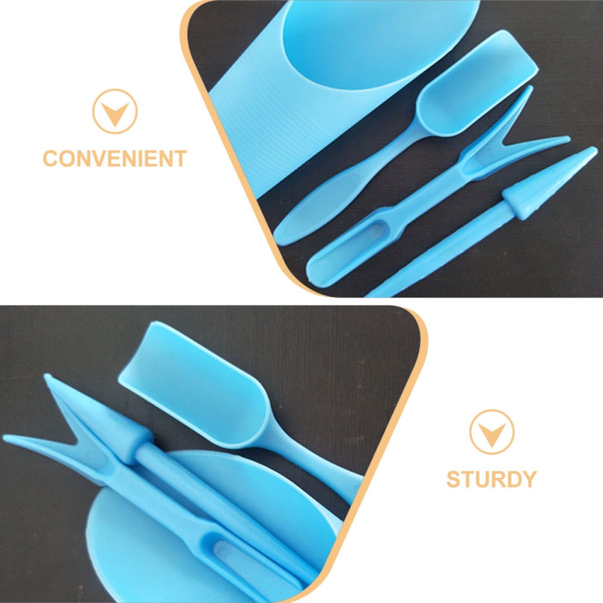 4 개/대, 플라스틱 내구성 양동이 삽 화분 재배 실린 - Gardening Tools Shovel 리뷰 및 가격