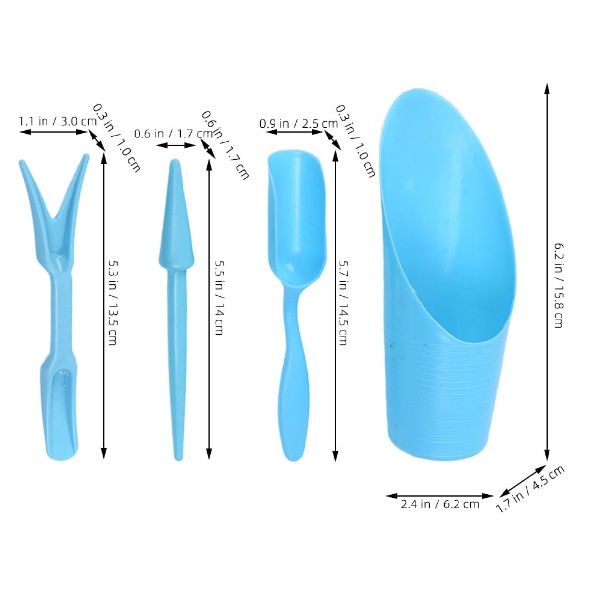 4 개/대, 플라스틱 내구성 양동이 삽 화분 재배 실린 - Gardening Tools Shovel 리뷰 및 가격