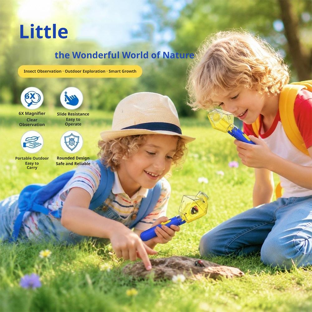 휴대용 곤충 채집기 뷰어 도구 6배율 돋보기 어린이 친 - Gardening Tools 5 Year Old 리뷰 및 가격