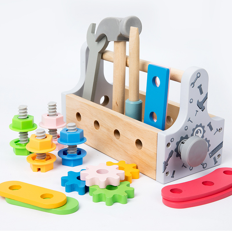어린이 도구 상자 나무 장난감 놀이 세트, 너트 분해  - Gardening Tools 5 Year Old 리뷰 및 가격