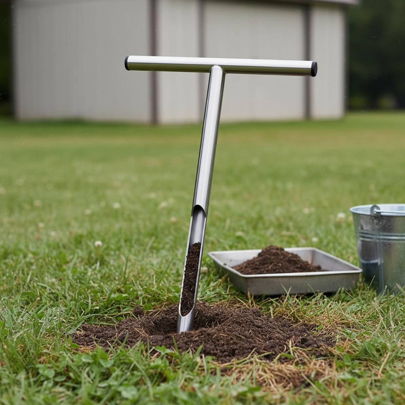 스테인레스 스틸 토양 샘플러 사용하기 쉬운 T-핸들 토 - Gardening Tools Heavy Duty 리뷰 및 가격