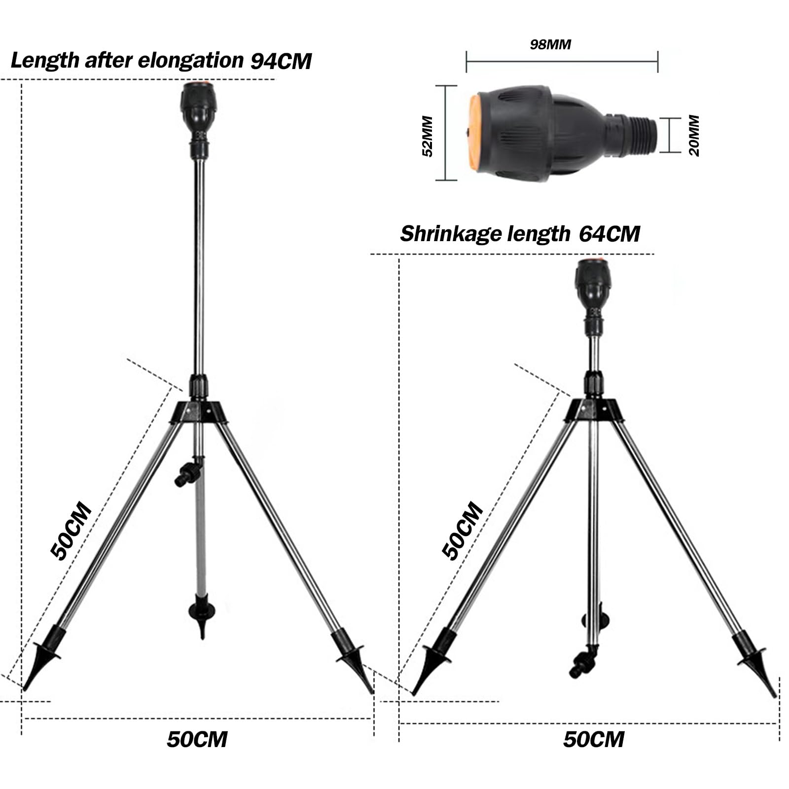 360도 회전식 정원 자동 스프링클러 스테인리스 스틸  - Gardening Tools Australia 리뷰 및 가격