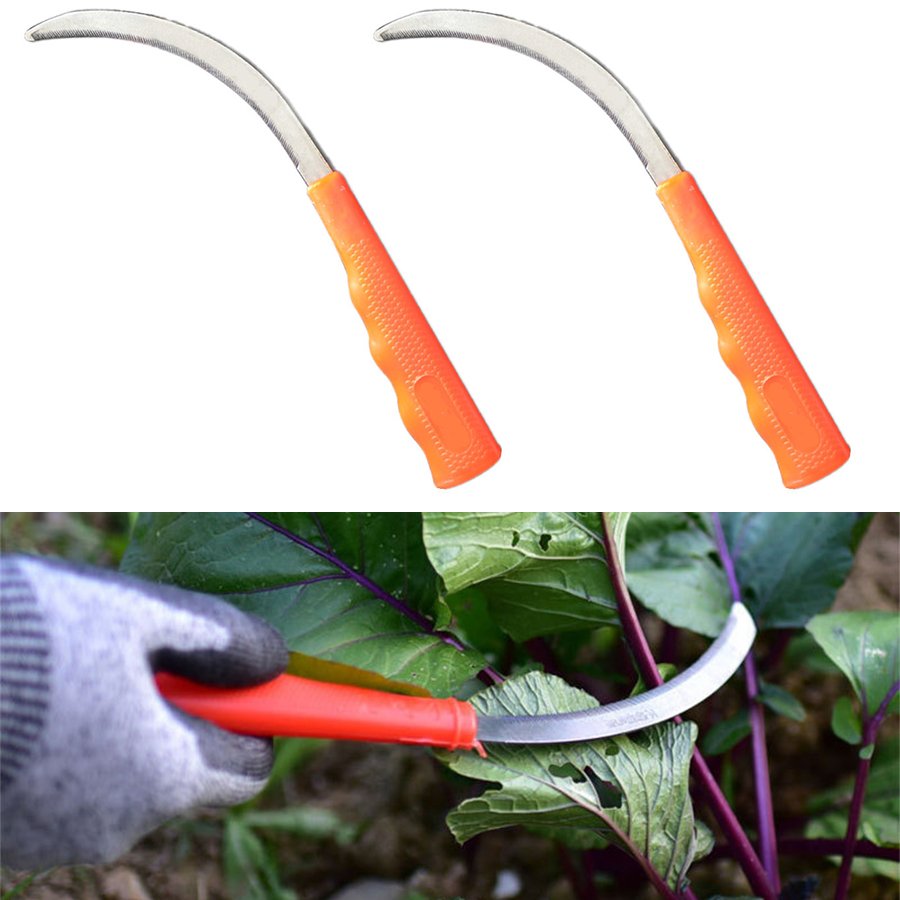 잡초 제거 및 수확을위한 치아가있는 스테인레스 스틸 낫 - Gardening Tools Australia 리뷰 및 가격